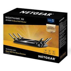 NEW NETGEAR Nighthawk X6 Smart Wi-Fi Router (R8000) - AC3200 Tri-band Wireless